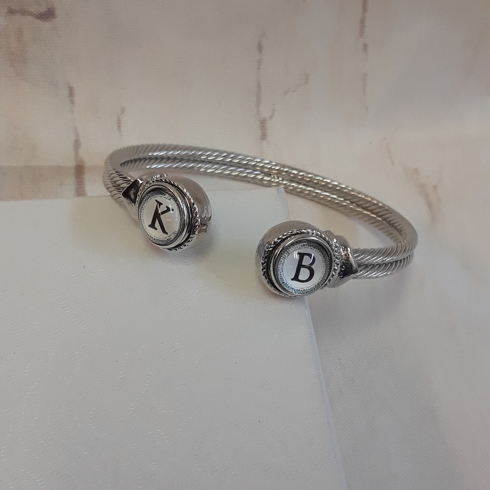Personalized Cuff Cable Bracelet - image 2